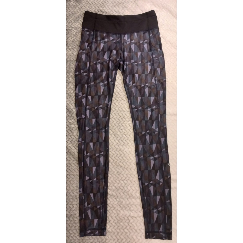 LULULEMON Women's Speed Up Mid Rise Legging Diamond Pattern‎ Purple Size 4